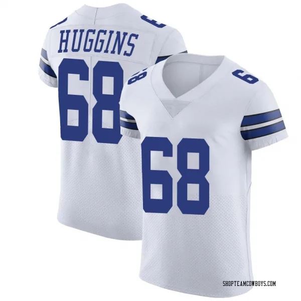 Men's Albert Huggins Dallas Cowboys Elite White Vapor Untouchable Jersey