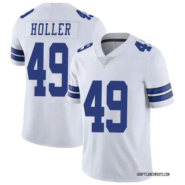 Men's Alec Holler Dallas Cowboys Limited White Vapor Untouchable Jersey