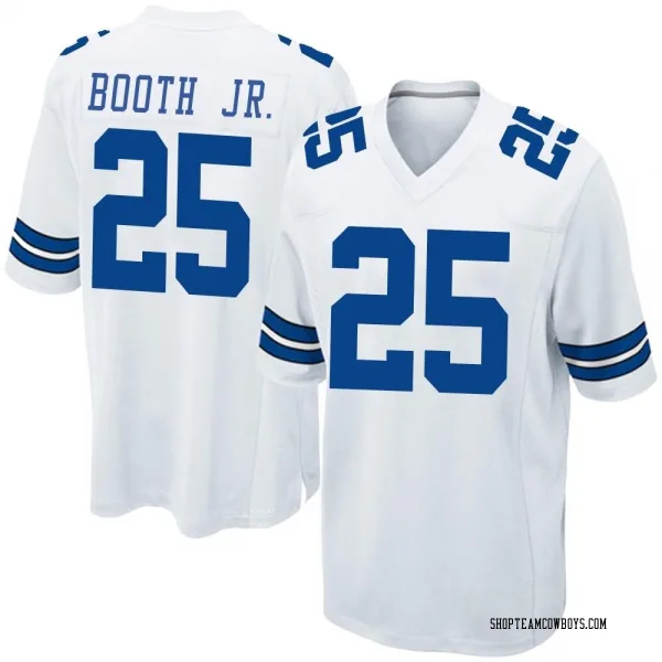 Men's Andrew Booth Jr. Dallas Cowboys Game White Jersey