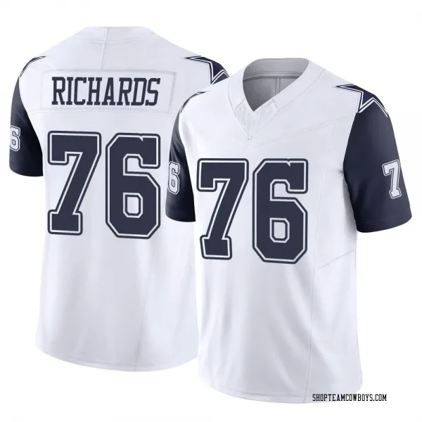 Men's Asim Richards Dallas Cowboys Limited White 2nd Alternate Vapor F.U.S.E. Jersey