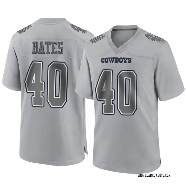 Men's Bill Bates Dallas Cowboys Game Gray Atmosphere Fashion Jersey