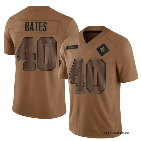 Men's Bill Bates Dallas Cowboys Limited Brown 2023 Salute To Service Jersey