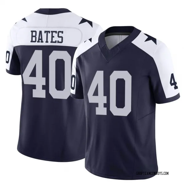 Men's Bill Bates Dallas Cowboys Limited Navy Alternate Vapor F.U.S.E. Jersey