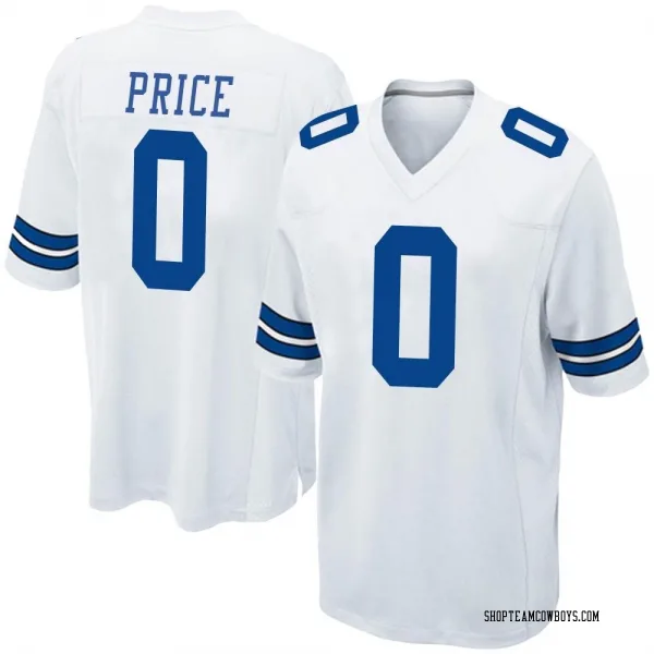 Men's Billy Price Dallas Cowboys Game White Jersey