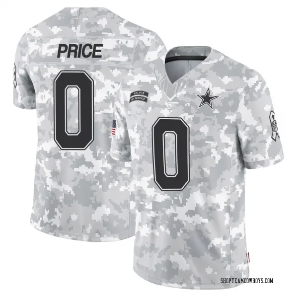 Men's Billy Price Dallas Cowboys Limited Arctic Camo 2024 Salute to Service Jersey