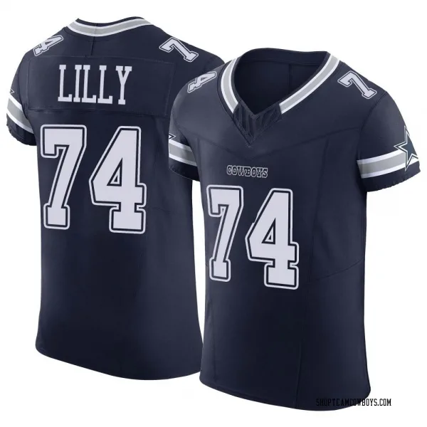 Men's Bob Lilly Dallas Cowboys Elite Navy Vapor F.U.S.E. Jersey