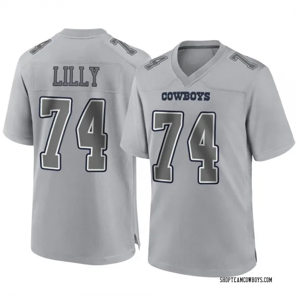 Men's Bob Lilly Dallas Cowboys Game Gray Atmosphere Fashion Jersey