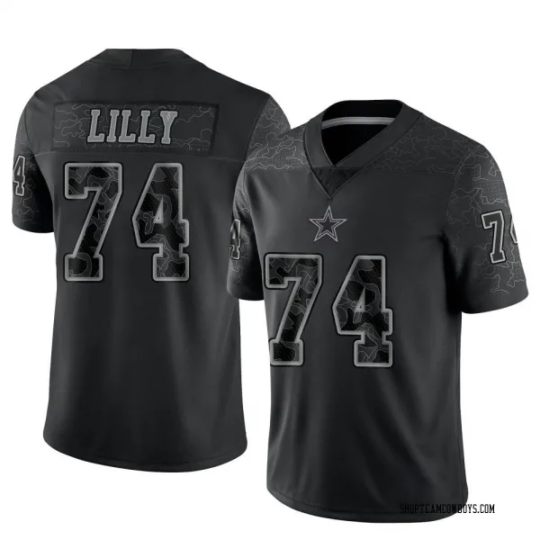 Men's Bob Lilly Dallas Cowboys Limited Black Reflective Jersey