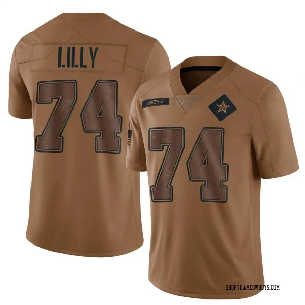 Men's Bob Lilly Dallas Cowboys Limited Brown 2023 Salute To Service Jersey