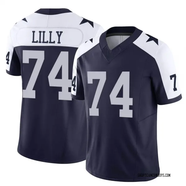 Men's Bob Lilly Dallas Cowboys Limited Navy Alternate Vapor F.U.S.E. Jersey