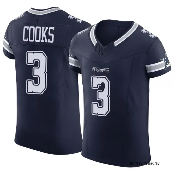 Men's Brandin Cooks Dallas Cowboys Elite Navy Vapor F.U.S.E. Jersey