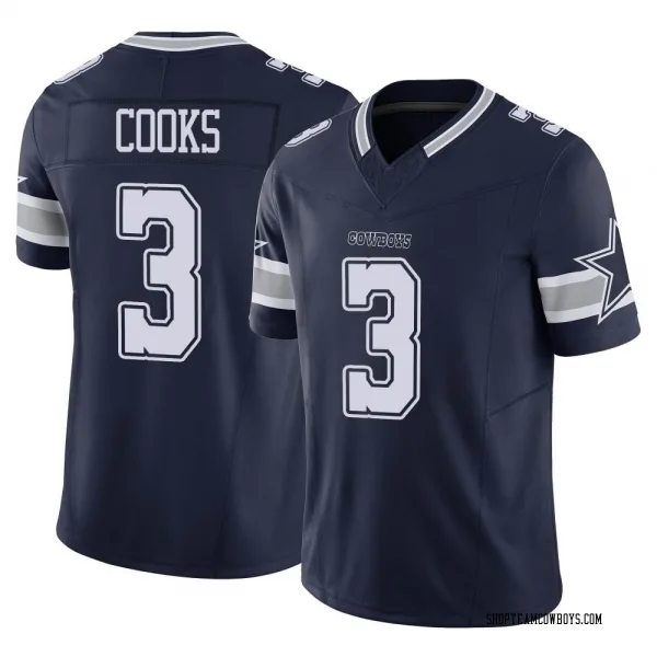 Men's Brandin Cooks Dallas Cowboys Limited Navy Vapor F.U.S.E. Jersey