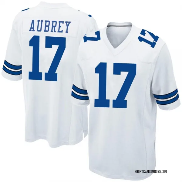 Men's Brandon Aubrey Dallas Cowboys Game White Jersey