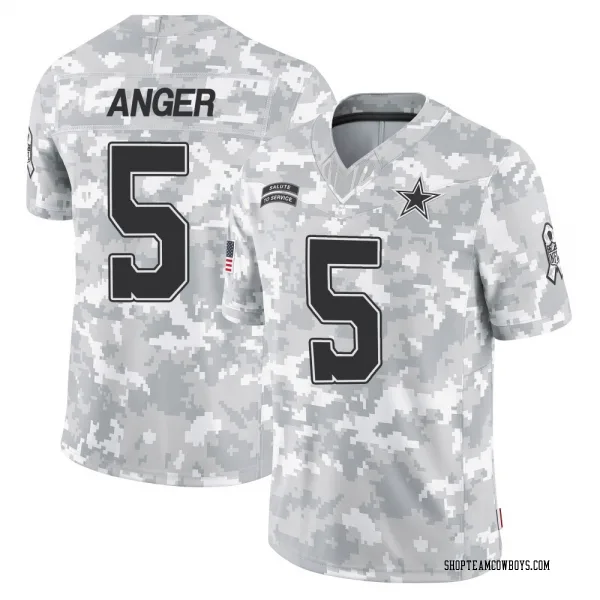 Men's Bryan Anger Dallas Cowboys Limited Arctic Camo 2024 Salute to Service Jersey