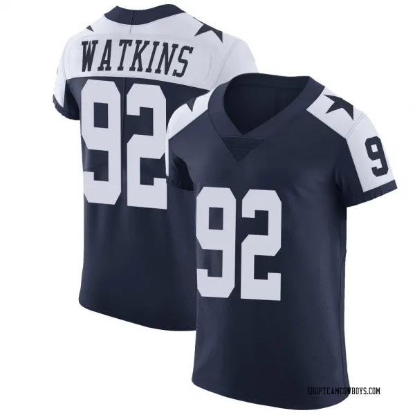 Men's Carlos Watkins Dallas Cowboys Elite Navy Alternate Vapor Untouchable Jersey