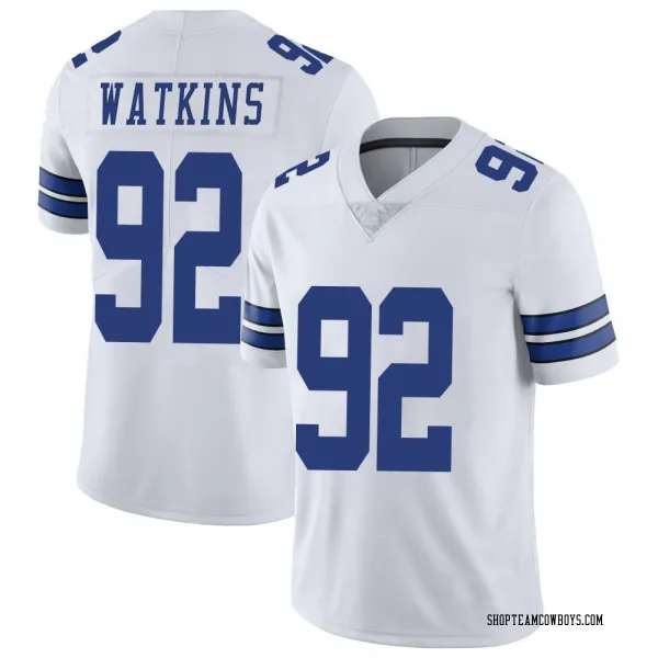 Men's Carlos Watkins Dallas Cowboys Limited White Vapor Untouchable Jersey