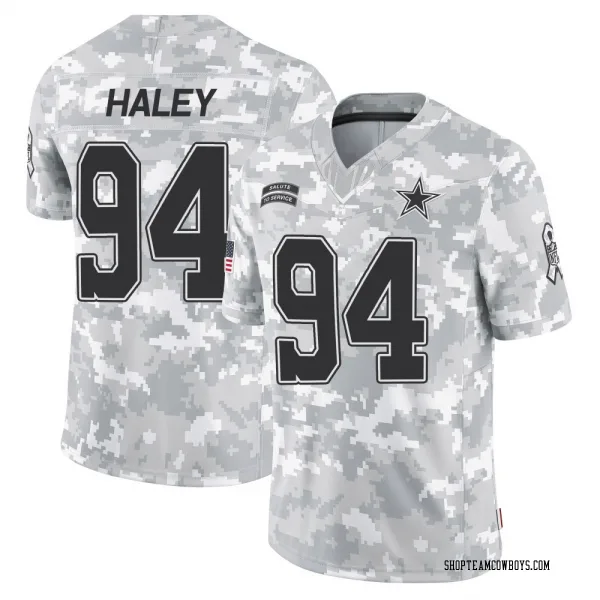 Men's Charles Haley Dallas Cowboys Limited Arctic Camo 2024 Salute to Service Jersey