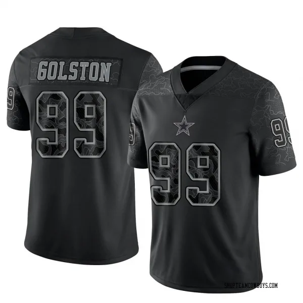 Men's Chauncey Golston Dallas Cowboys Limited Black Reflective Jersey