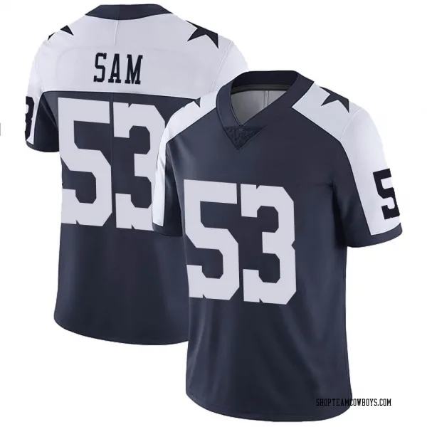 Men's Christian Sam Dallas Cowboys Limited Navy Alternate Vapor Untouchable Jersey