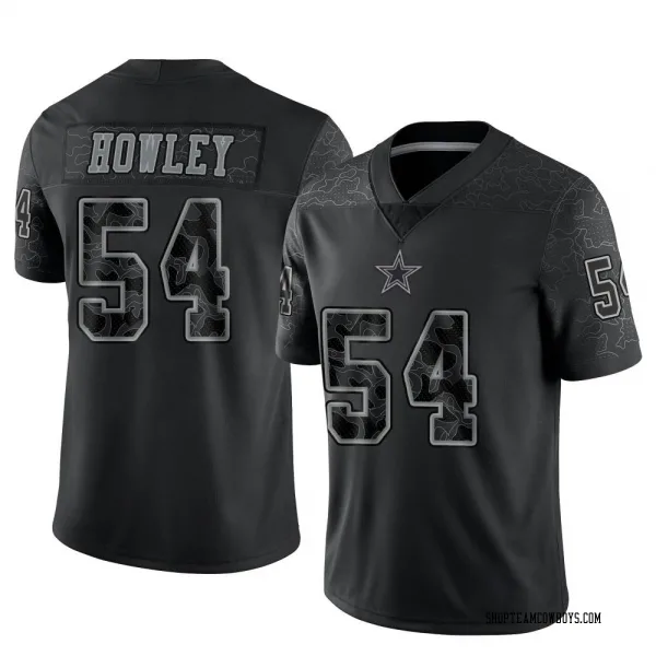 Men's Chuck Howley Dallas Cowboys Limited Black Reflective Jersey