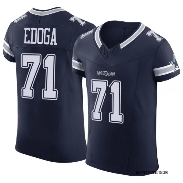 Men's Chuma Edoga Dallas Cowboys Elite Navy Vapor F.U.S.E. Jersey