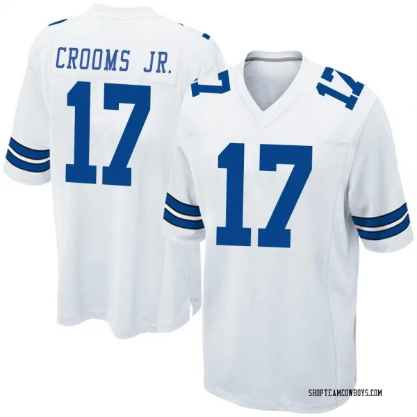 Men's Corey Crooms Jr. Dallas Cowboys Game White Jersey