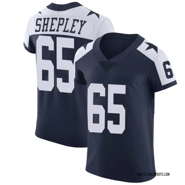 Men's Dakoda Shepley Dallas Cowboys Elite Navy Alternate Vapor Untouchable Jersey