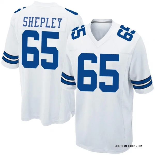 Men's Dakoda Shepley Dallas Cowboys Game White Jersey