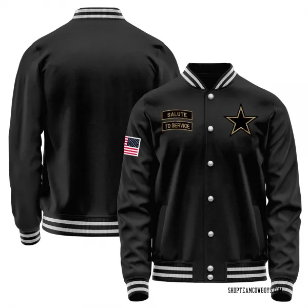 Men's Dallas Cowboys Black Salute to Service Sideline Performance Jacket