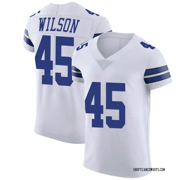 Men's Damien Wilson Dallas Cowboys Elite White Vapor Untouchable Jersey