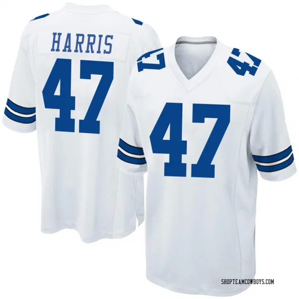 Men's Darius Harris Dallas Cowboys Game White Jersey