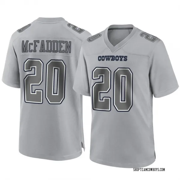 Men's Darren McFadden Dallas Cowboys Game Gray Atmosphere Fashion Jersey