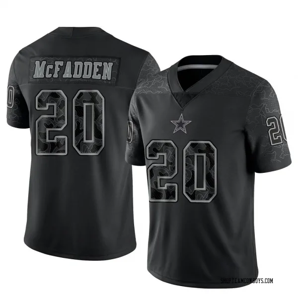 Men's Darren McFadden Dallas Cowboys Limited Black Reflective Jersey