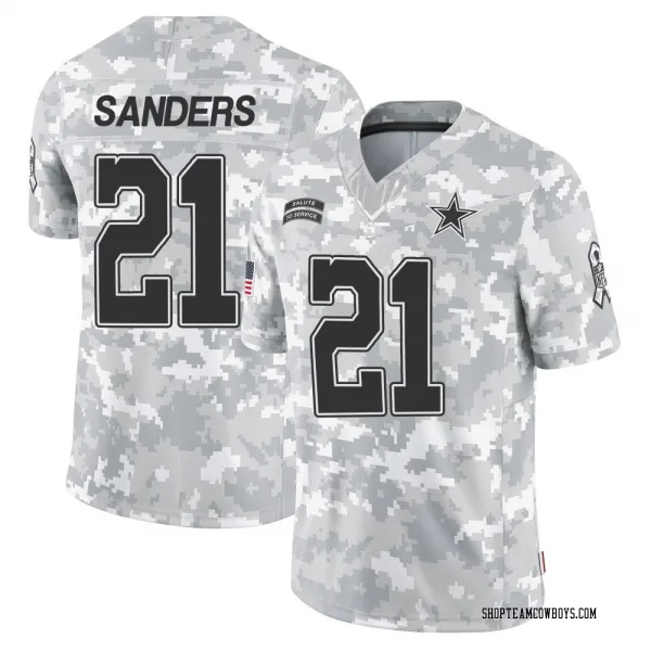 Men's Deion Sanders Dallas Cowboys Limited Arctic Camo 2024 Salute to Service Jersey