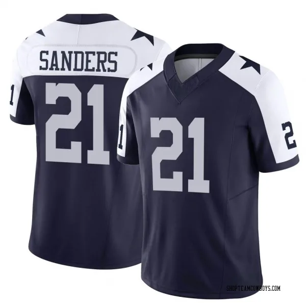 Men's Deion Sanders Dallas Cowboys Limited Navy Alternate Vapor F.U.S.E. Jersey