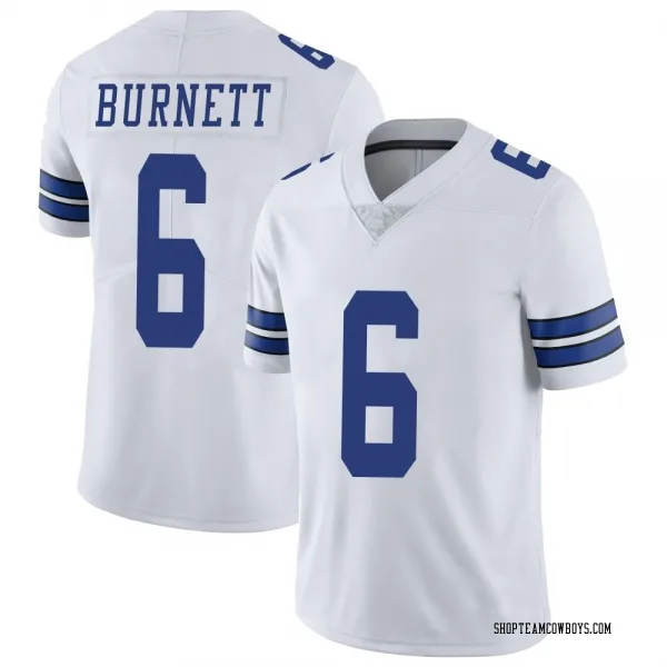 Men's Deontay Burnett Dallas Cowboys Limited White Vapor Untouchable Jersey