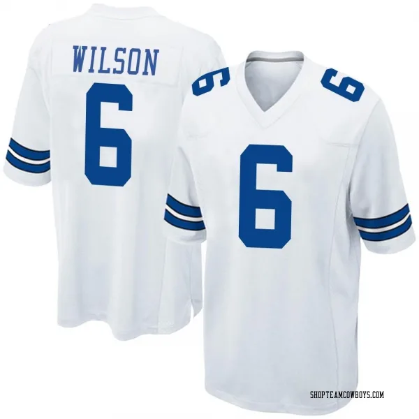 Men's Donovan Wilson Dallas Cowboys Game White Jersey