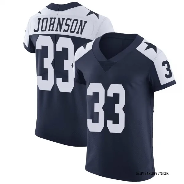 Men's Emany Johnson Dallas Cowboys Elite Navy Alternate Vapor Untouchable Jersey