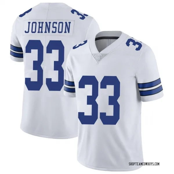 Men's Emany Johnson Dallas Cowboys Limited White Vapor Untouchable Jersey