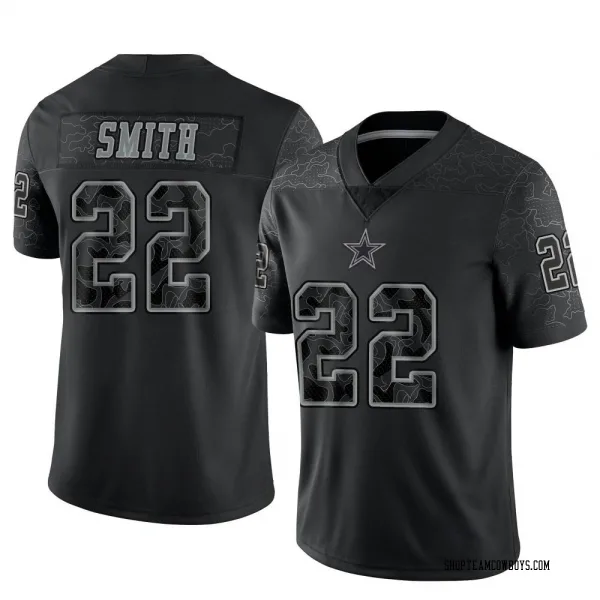 Men's Emmitt Smith Dallas Cowboys Limited Black Reflective Jersey