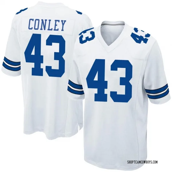 Men's Gareon Conley Dallas Cowboys Game White Jersey