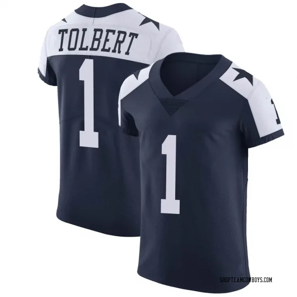 Men's Jalen Tolbert Dallas Cowboys Elite Navy Alternate Vapor Untouchable Jersey