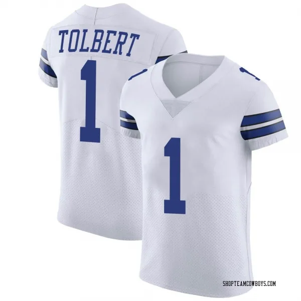 Men's Jalen Tolbert Dallas Cowboys Elite White Vapor Untouchable Jersey