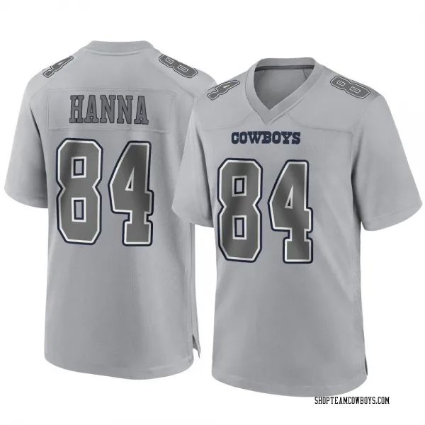 Men's James Hanna Dallas Cowboys Game Gray Atmosphere Fashion Jersey