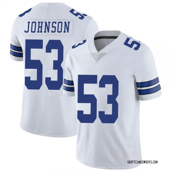 Men's Jason Johnson Dallas Cowboys Limited White Vapor Untouchable Jersey