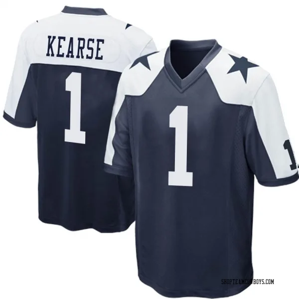 Men's Jayron Kearse Dallas Cowboys Game Navy Blue Throwback Jersey