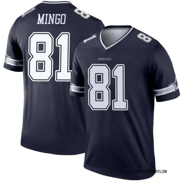 Men's Jonathan Mingo Dallas Cowboys Legend Navy Jersey