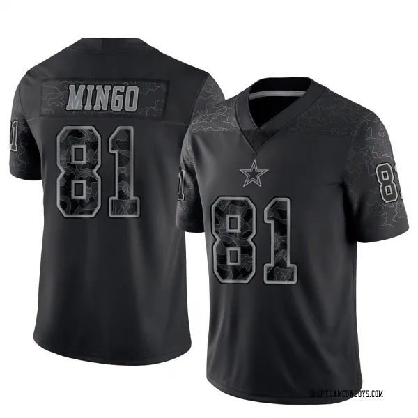 Men's Jonathan Mingo Dallas Cowboys Limited Black Reflective Jersey