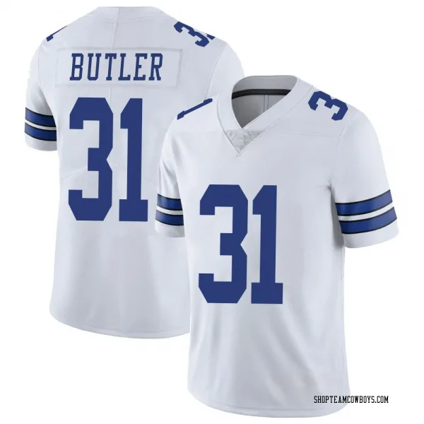 Men's Josh Butler Dallas Cowboys Limited White Vapor Untouchable Jersey