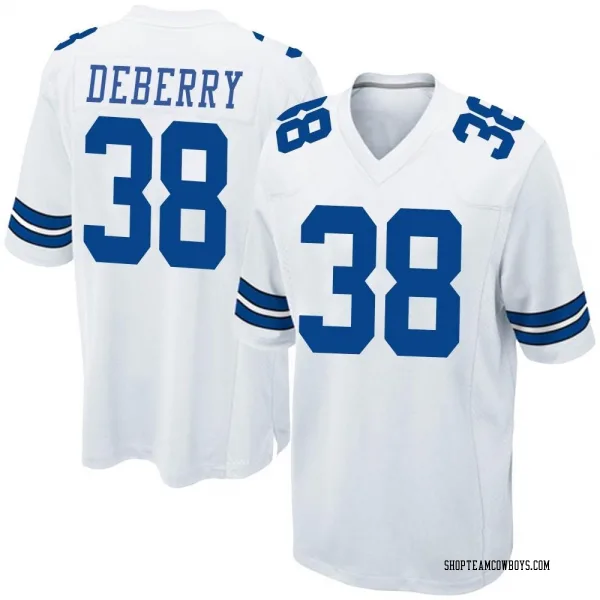 Men's Josh DeBerry Dallas Cowboys Game White Jersey